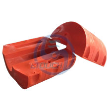 Safe material Pipe floater for the discharging works offshore